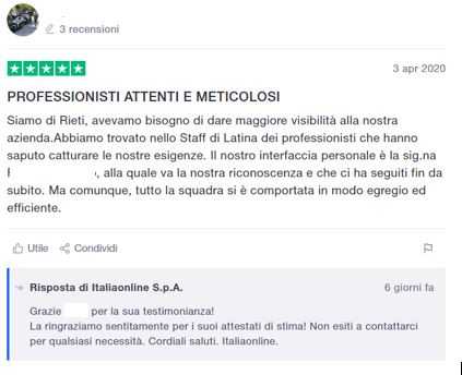 recensione positiva italiaonline