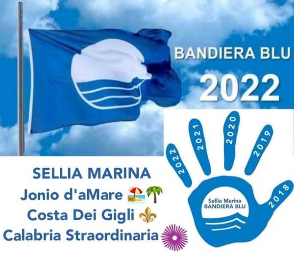 Comuni Virtuosi. Sindaco di Sellia Marina Francesco Mauro è Bandiera Blu 2022! Per il 5° anno consecutivo