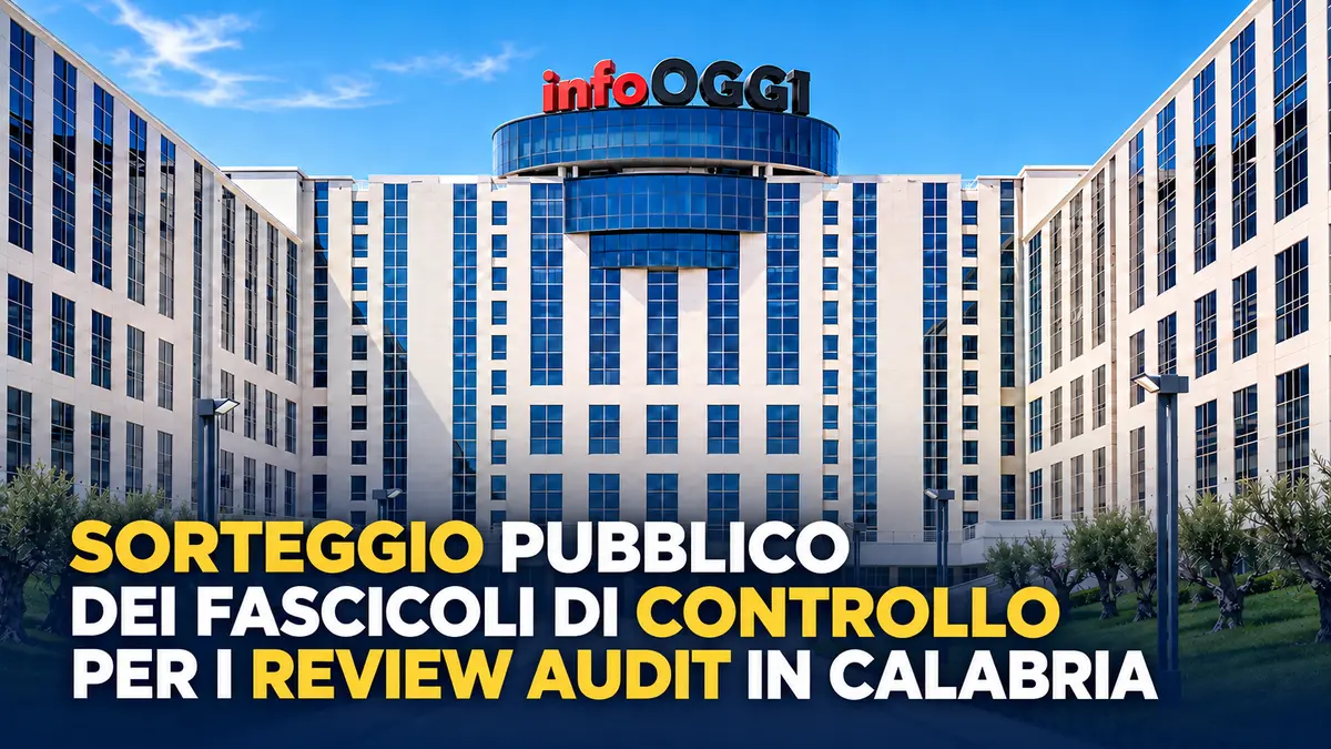 Sorteggio pubblico dei fascicoli di controllo per i Review Audit in Calabria