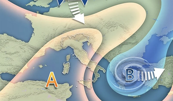 Previsione Meteo: nubi e piogge al Centro-Nord