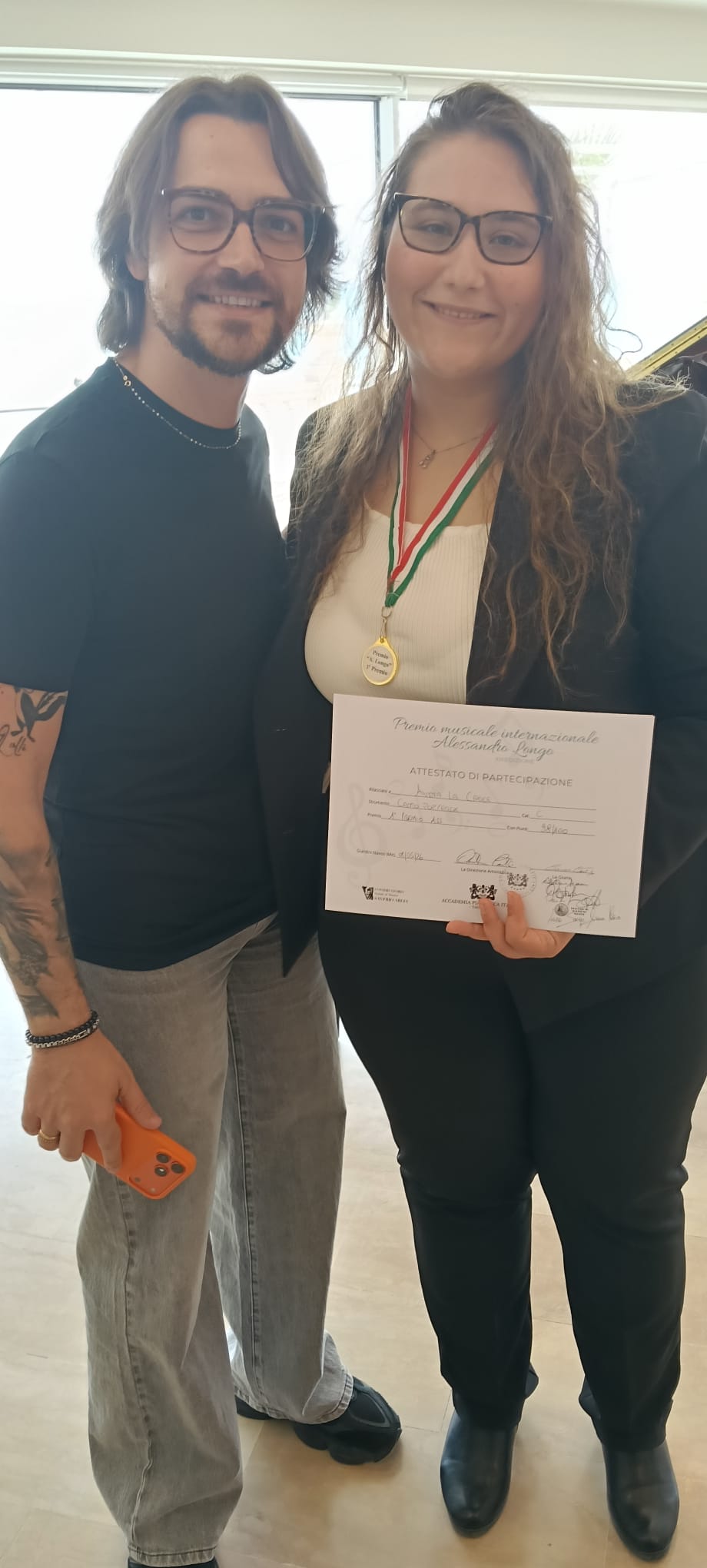 Due primi premi assoluti per Anna la croce al premio nazionale A. Longo