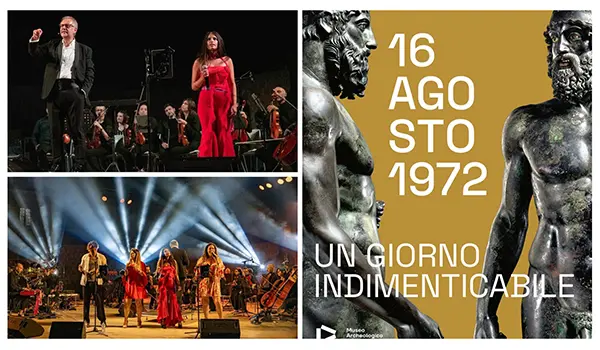 Stasera davanti al Museo di Reggio Calabria grande festa per i bronzi di Riace  con il concerto “Disco Summer” dell’Orchestra Sinfonica Brutia 