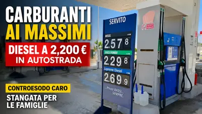 Carburanti, gasolio oltre 2,20 euro in autostrada: controesodo sempre più caro