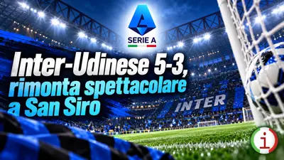 Inter Udinese 5-3, rimonta spettacolare a San Siro e nerazzurri di nuovo in vetta