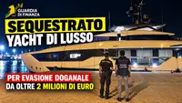 Sequestrato yacht di lusso per evasione doganale da oltre 2 milioni di euro