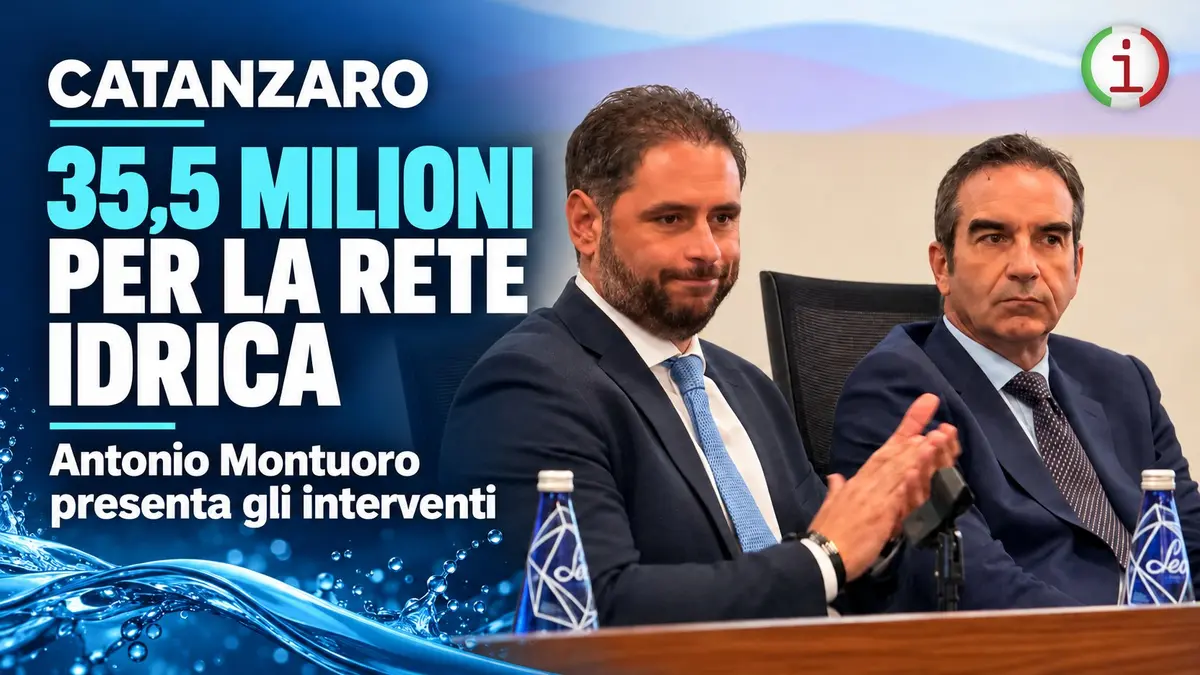 Montuoro annuncia 35,5 milioni per la rete idrica di Catanzaro. Video