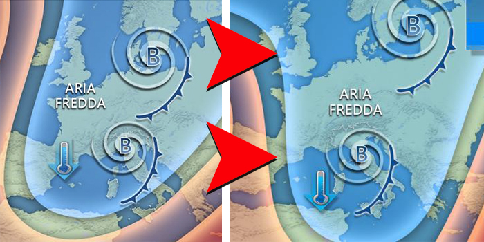 Meteo: arriva un nuovo vortice freddo sull’Italia tra giovedì e venerdì