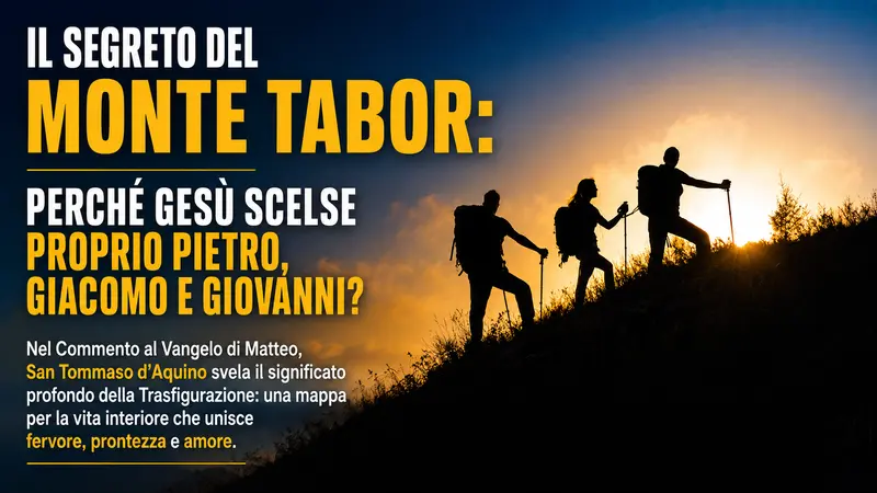 Il segreto del Monte Tabor: perché Gesù scelse proprio Pietro, Giacomo e Giovanni?