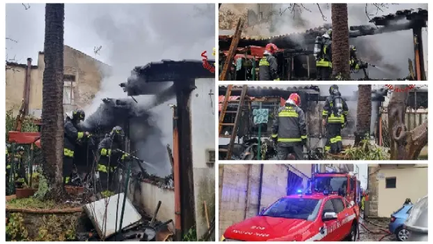 Incendio in abitazione a Vibo Valentia: due persone salvate dai Vigili del Fuoco