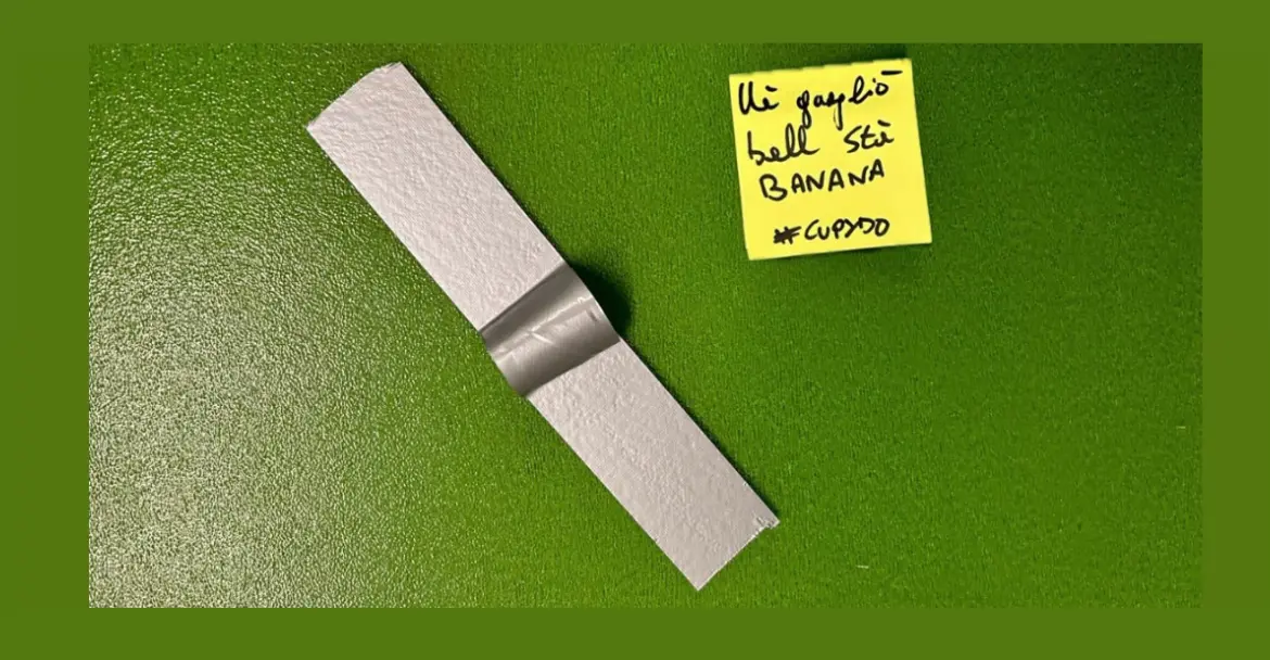 Cupydo: da Napoli a Milano per rubare la banana di Cattelan