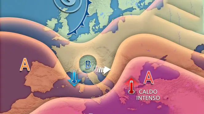 Meteo: weekend di svolta con temporali, aria fresca e crollo delle temperature