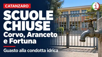 Catanzaro scuole chiuse a Corvo Aranceto e Fortuna per un guasto alla rete idrica
