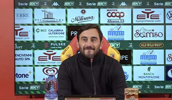 Catanzaro–Virtus Entella 3-2  Mister Aquilani nel post-gara (Video)