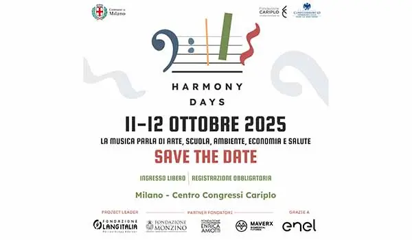 Milano chiama a raccolta scienza e musica: nasce Harmony Days