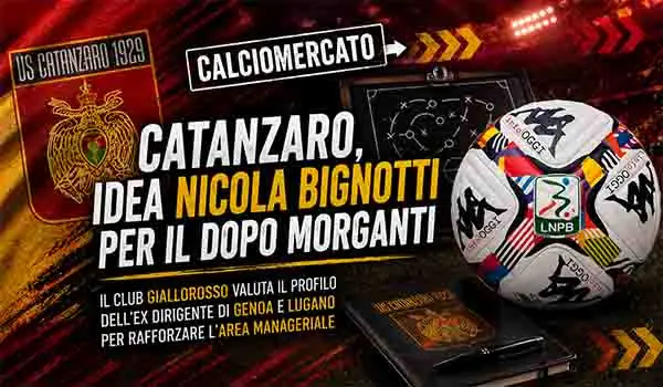 Calciomercato. Catanzaro, idea Nicola Bignotti per il dopo Morganti