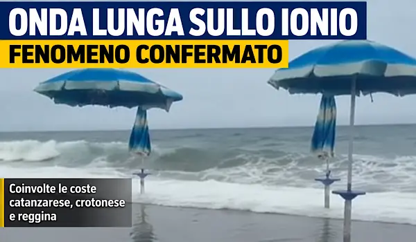 Onda lunga sul Mar Ionio, fenomeno confermato lungo le coste calabresi