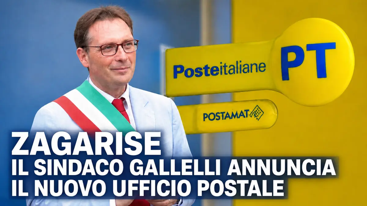 Zagarise, il sindaco Gallelli annuncia il nuovo ufficio postale in piazza Aldo Moro