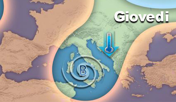 Meteo: in arrivo un vortice mediterraneo con piogge e temporali intensi