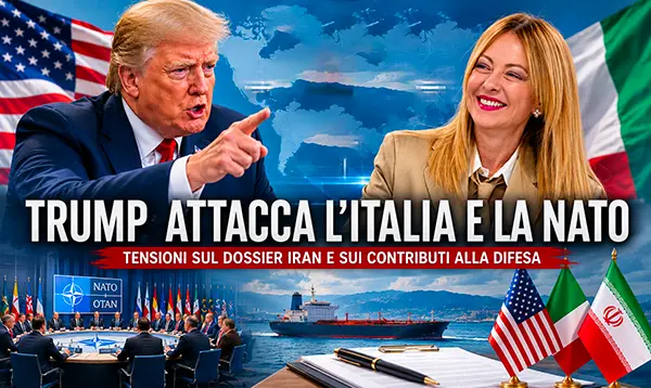 Trump attacca l’Italia e la NATO: tensione con Meloni sul dossier Iran
