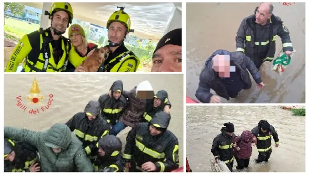 Maltempo ai Laghi di Sibari, intervento dei Vvf di Catanzaro