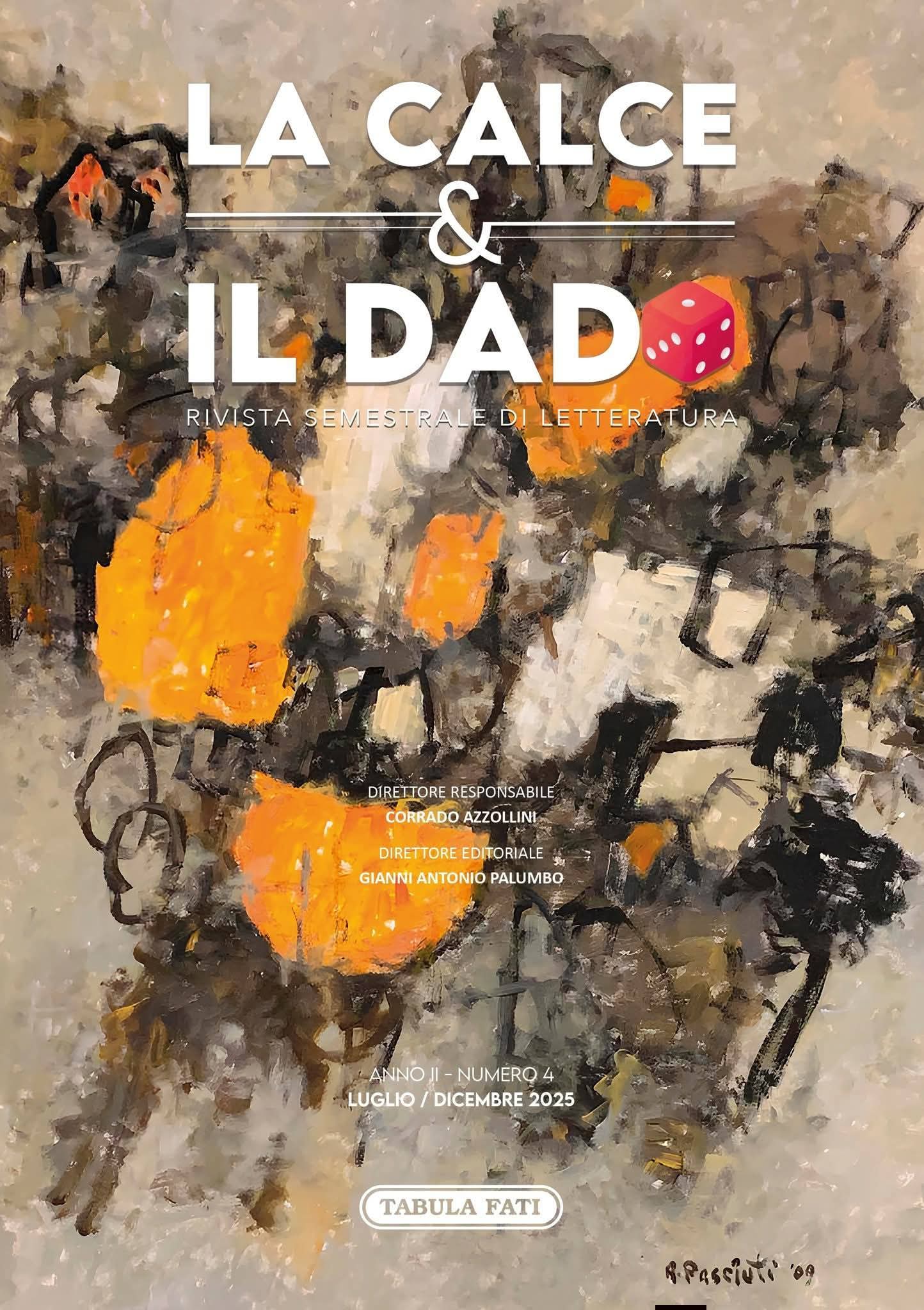 Cultura: esce il n. 4 della rivista di letteratura italiana "LA CALCE & IL DADO", ispirata ai versi di Vittorio Bodini. C'è anche Palma 