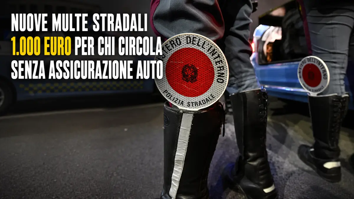 Nuove multe stradali 1.000 euro per chi circola senza assicurazione auto