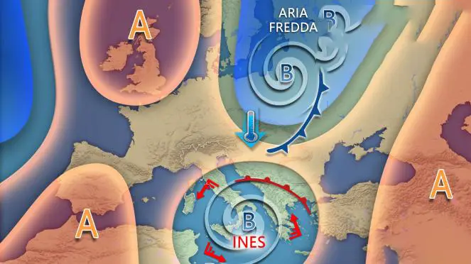 Allerta Meteo Arancione in Sicilia: in arrivo il vortice INES con piogge torrenziali e temporali intensi