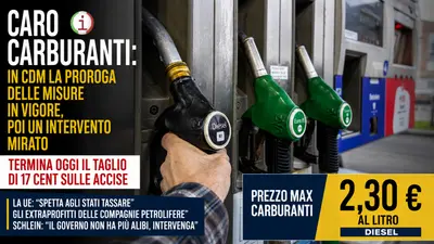 Caro carburanti, nuova proroga sulle accise: il Governo prepara aiuti mirati contro i rincari