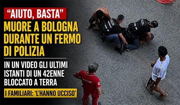 Muore durante un fermo di polizia a Bologna