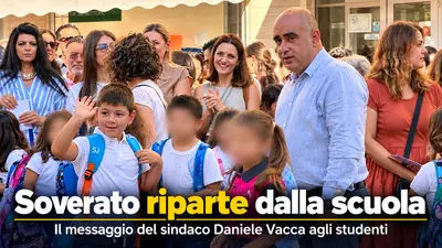 Soverato riparte dalla scuola il messaggio del sindaco Daniele Vacca agli studenti