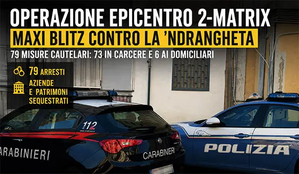 Operazione Epicentro 2-Matrix, maxi blitz antimafia a Reggio Calabria: tutti i nomi degli arrestati e delle aziende sequestrate