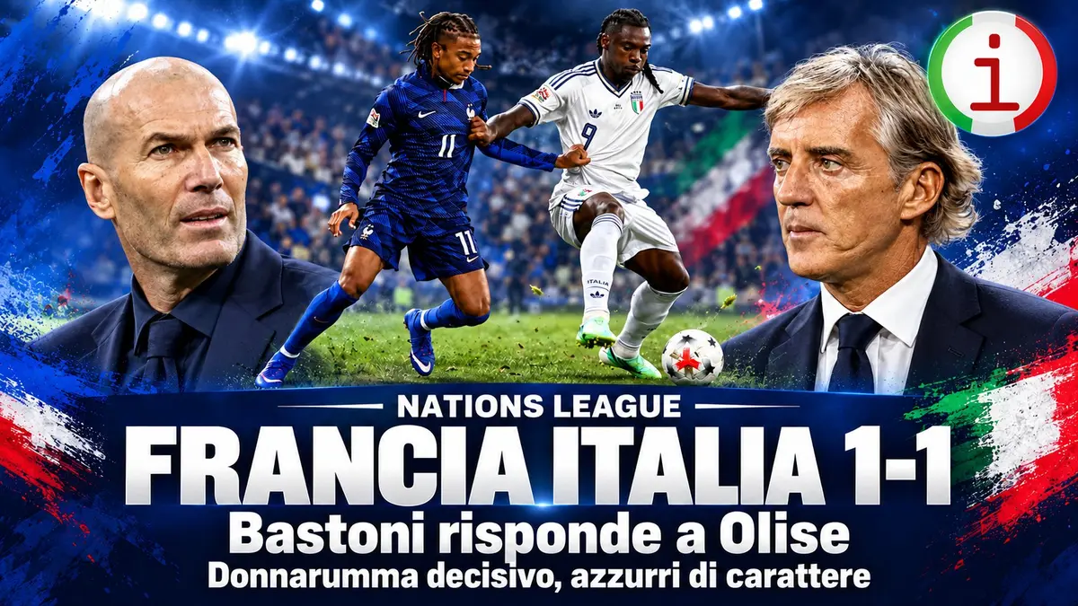Francia Italia 1-1 finisce in parità Bastoni e Donnarumma trascinano gli azzurri