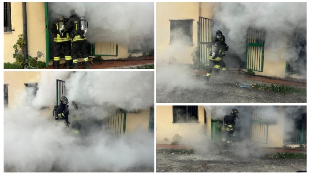 Incendio in un edificio scolastico a Catanzaro: intervento tempestivo dei Vvf nel quartiere Sant’Elia