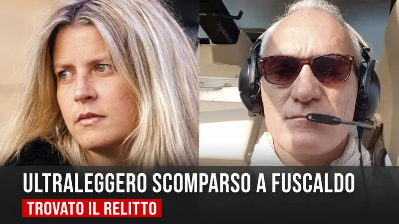 Ultraleggero scomparso a Fuscaldo, trovato il relitto: morti Carlo Arnulfo e Angela Buccico
