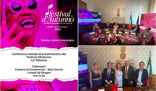 Festival d'Autunno 2026: musica, visioni e meraviglia a Catanzaro. Video
