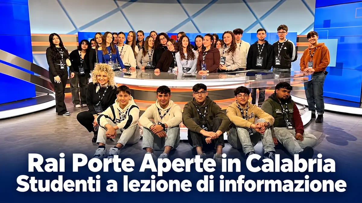 Rai Porte Aperte in Calabria: studenti a lezione di informazione