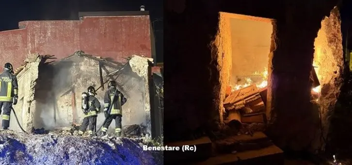 Benestare:  Incendiato un “Catojo” storico. Il Sindaco Mantegna:  La “Festa dei Catoia” si farà con maggiore forza.