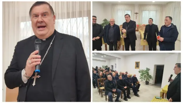 Gli auguri natalizi dell’Arcivescovo Maniago agli uffici di Curia