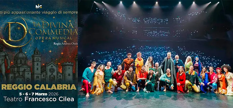  Dopo il trionfo in Cina, ritorna il kolossal “La Divina Commedia Opera Musical”, al teatro cilea di Reggio Calabria dal 5 al 7 marzo 