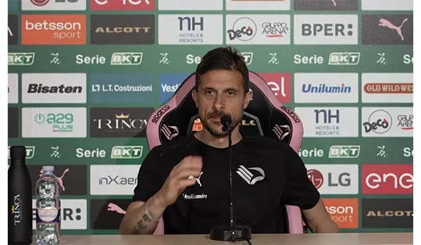 Palermo, Dionisi verso Catanzaro-Palermo: “Sarà una prova di forza. Serve l’unione di tutti” (Video)