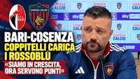 Bari-Cosenza, Coppitelli carica i rossoblù: «Siamo in crescita, ora servono punti»