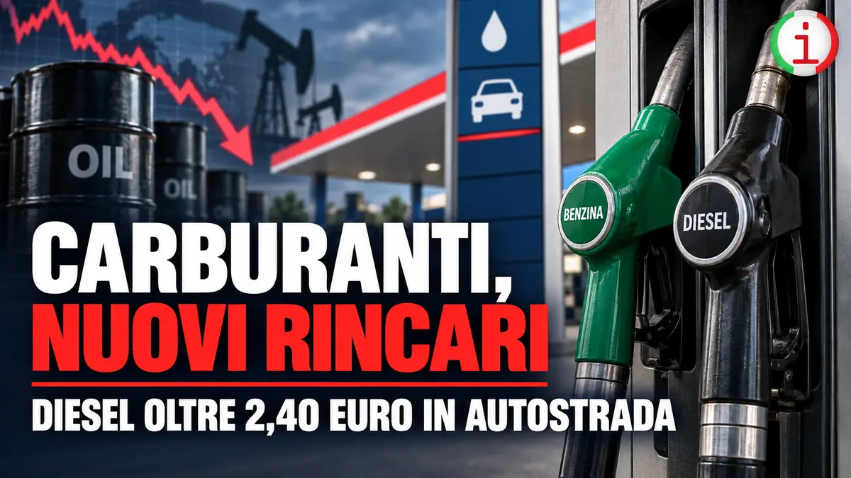 Carburanti sempre più cari mentre il petrolio arretra sui mercati