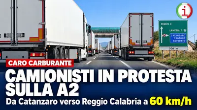 Dalla Cittadella a Reggio Calabria i camionisti protestano viaggiando a 60 chilometri orari