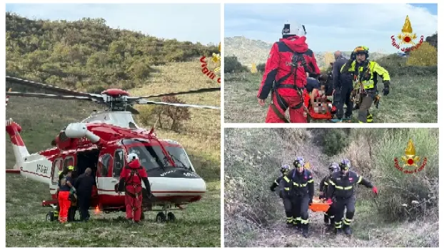 Tragedia nelle campagne del Crotonese: trattore precipita in un burrone, due vittime e un ferito