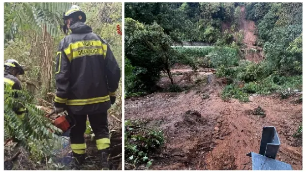 Maltempo a Lamezia Terme: Vigili del Fuoco in azione per allagamenti e soccorsi