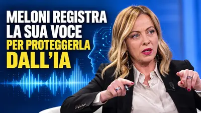 Meloni registra la sua voce per proteggerla dall'intelligenza artificiale