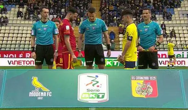 Calcio Serie B, 31ª giornata: Modena-Catanzaro 2-1. Non basta la rete del pari di Iemmello