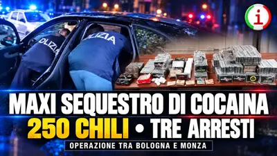 Operazione antidroga tra Bologna e Monza: maxi sequestro da 250 chili di cocaina e tre arresti