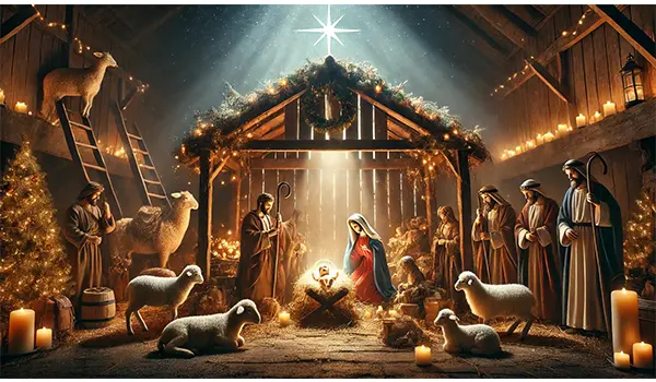 Il cuore del presepe: luce e speranza del Natale.