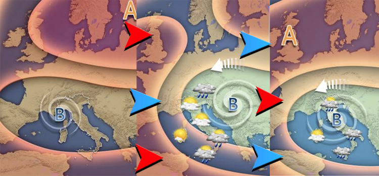 Meteo: Settimana di instabilità e calo termico, in arrivo piogge e temporali intensi